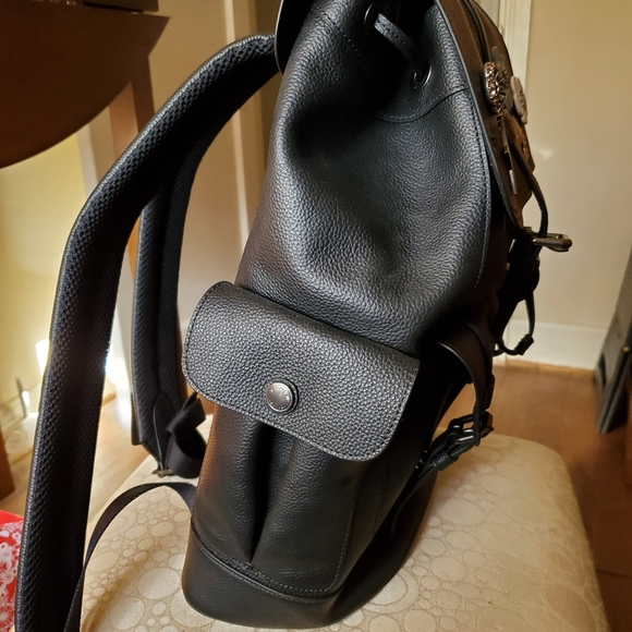 ❌SOLD❌ Large Leather Coach Backpack - Picture 10 of 16